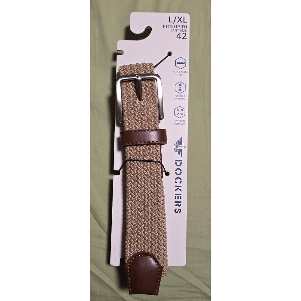 Dockers khaki fabric belt L/XL